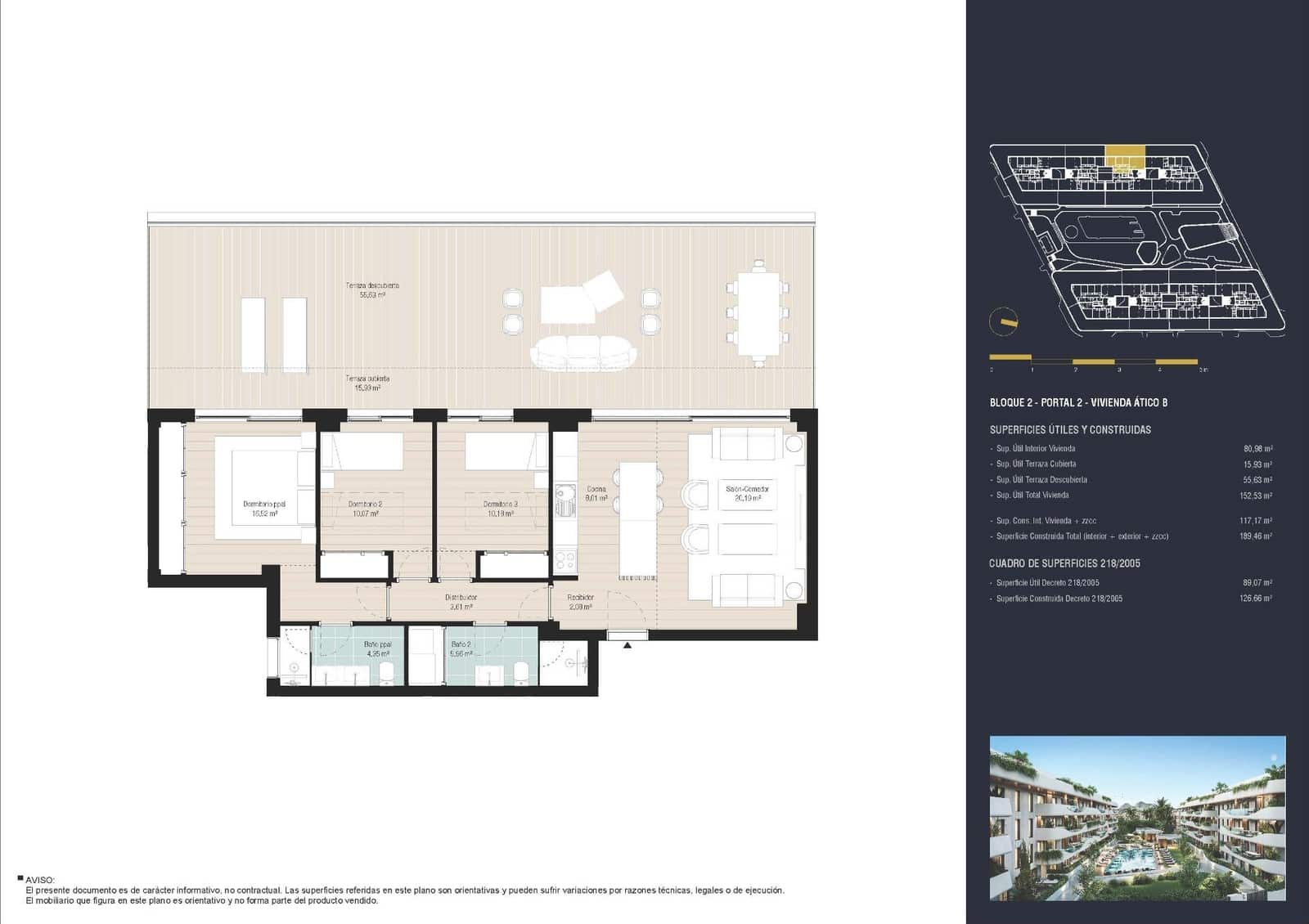 3 slaapkamer Penthouse te koop in Marbella met zwembad - € 1.175.000 (Ref: 8998882)