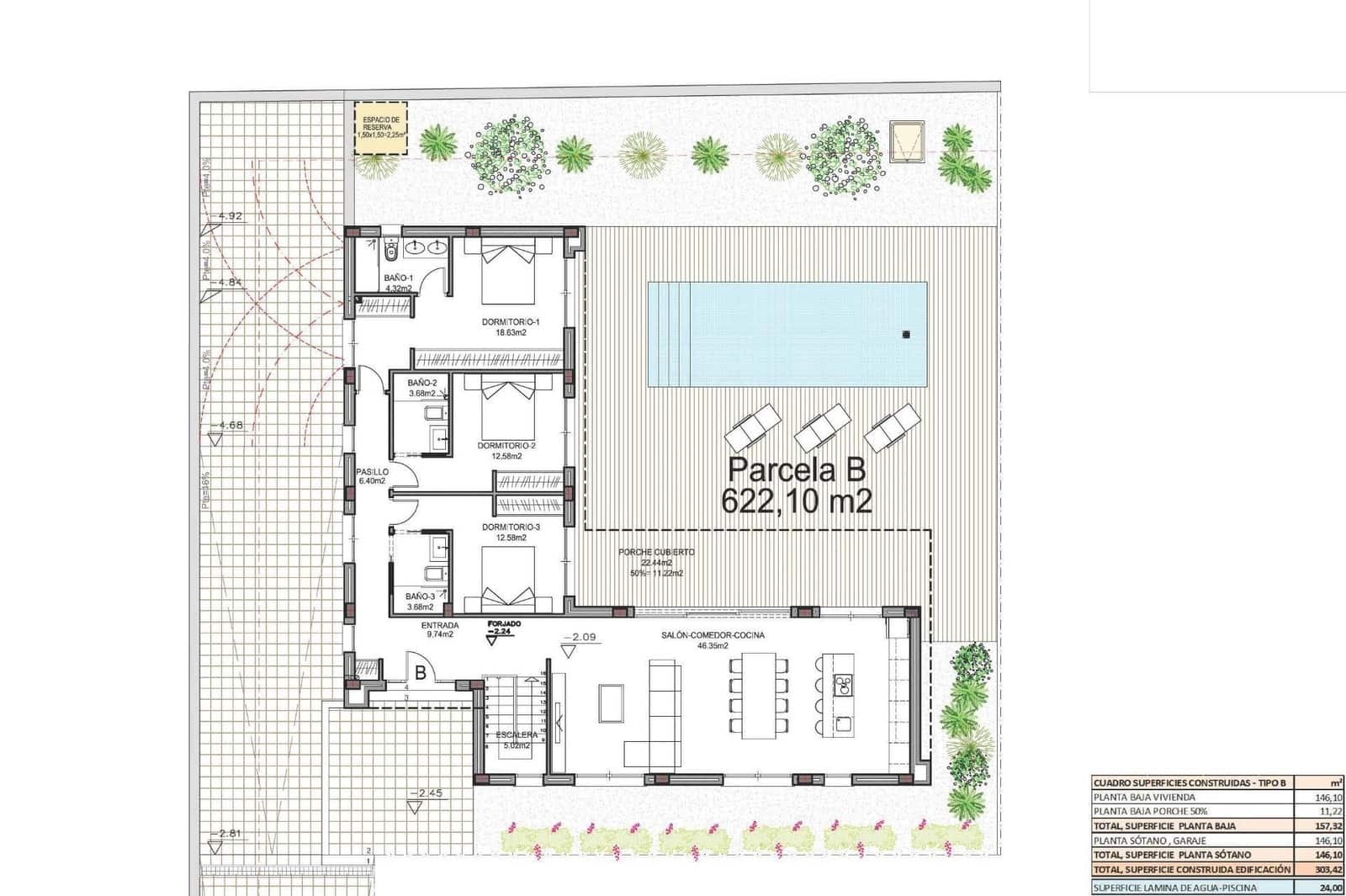 Chalet de 3 habitaciones en Polop en venta con piscina - 750.000 € (Ref: 10005153)