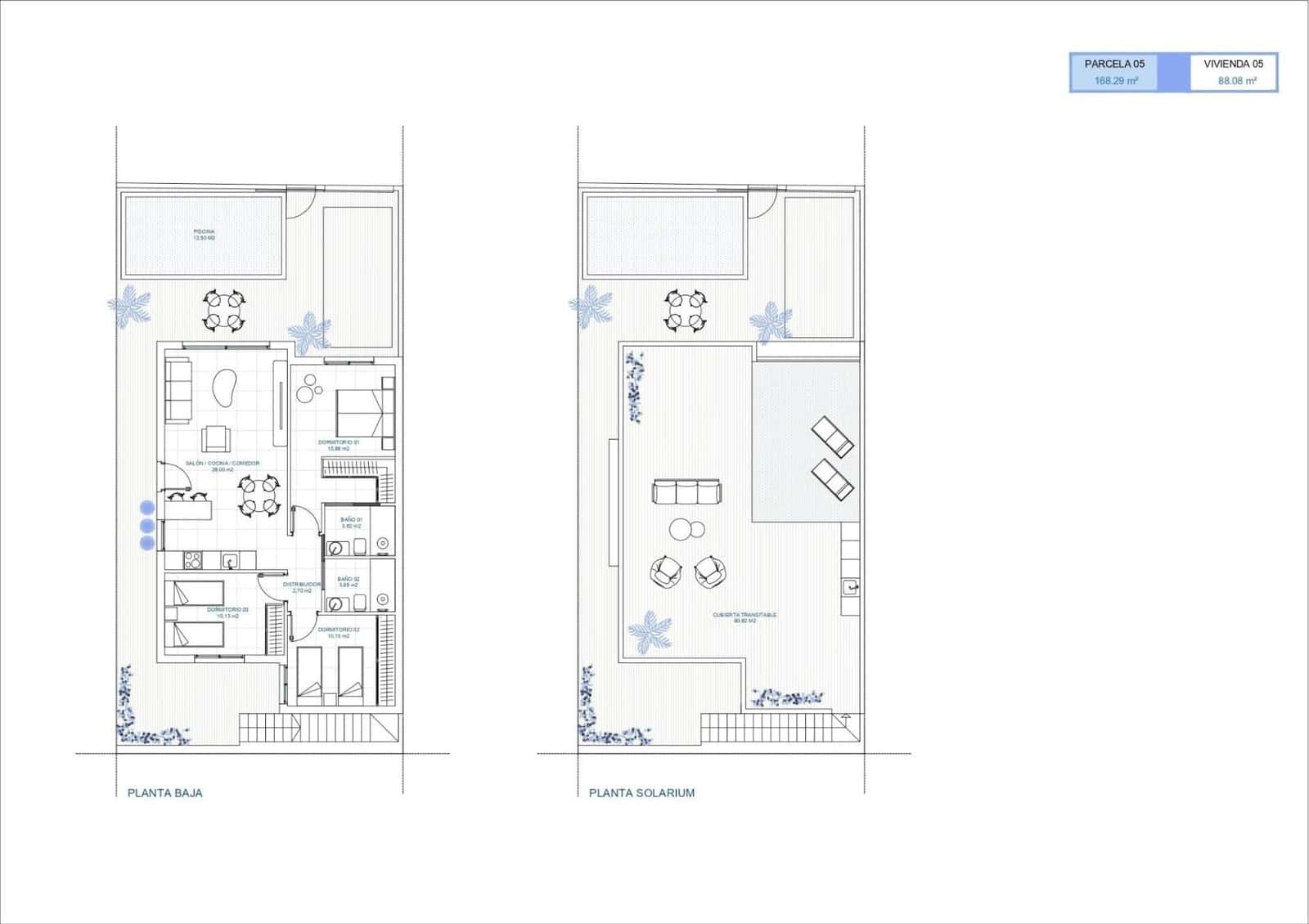 3 soverom Villa til salgs i Torre-Pacheco med svømmebasseng - € 259 900 (Ref: 10005159)