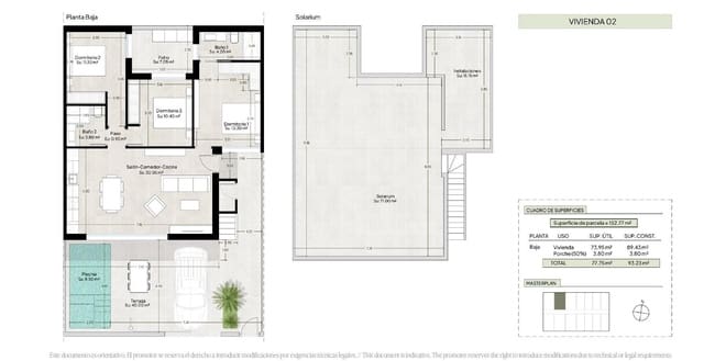3 sypialnia Dom na sprzedaż w Condado de Alhama, Alhama de Murcia z basenem - 319 000 € (Ref: 10044582)