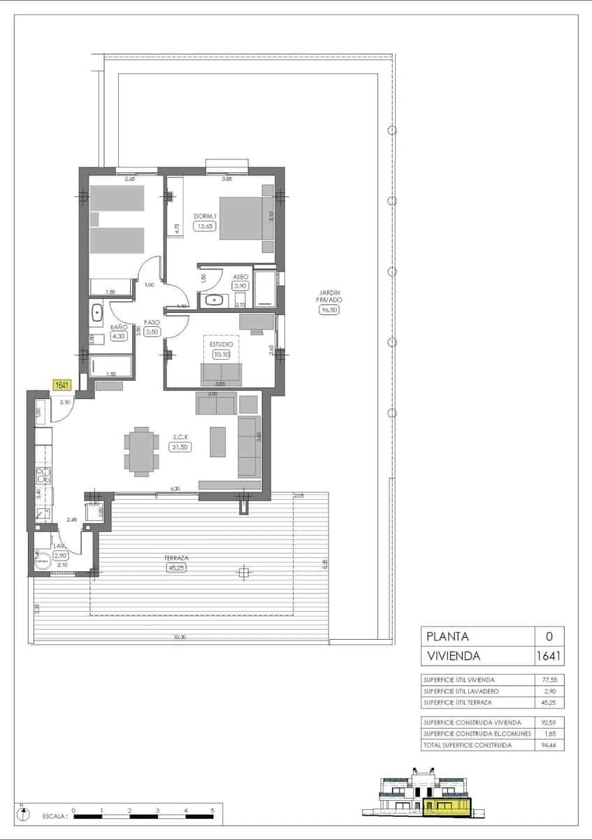 3 soveværelse Bungalow til salg i Algorfa med swimmingpool - € 349.000 (Ref: 10044587)