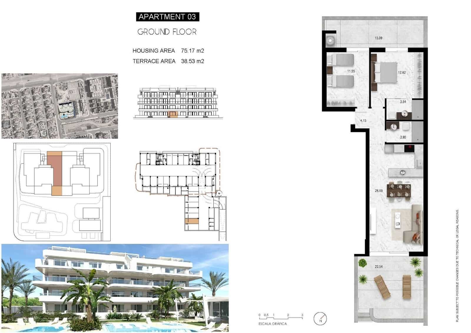 2 chambre Appartement à vendre à Orihuela Costa avec piscine - 369 000 € (Ref: 10048846)