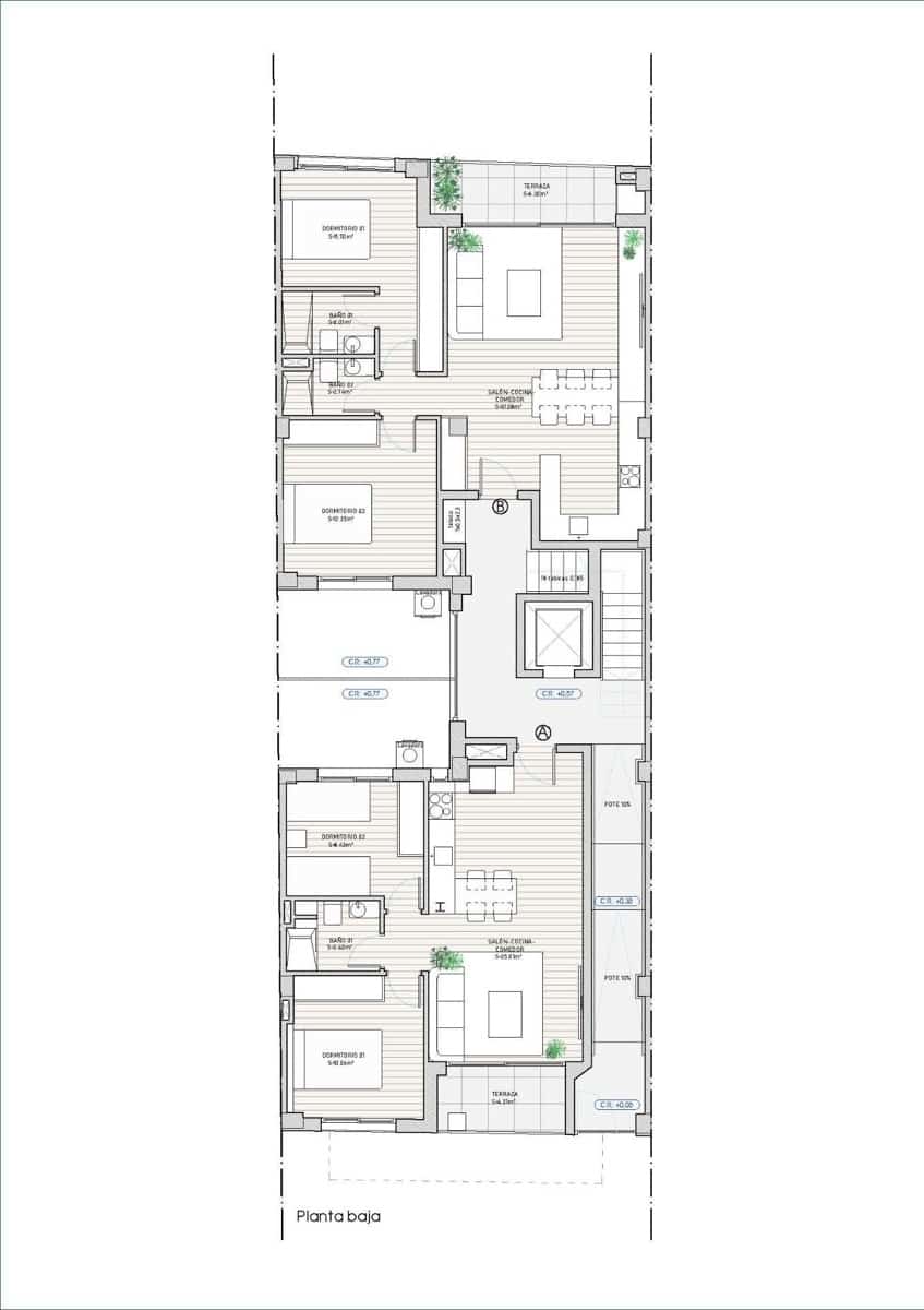 2 quarto Apartamento para venda em Guardamar del Segura - 318 240 € (Ref: 10133093)