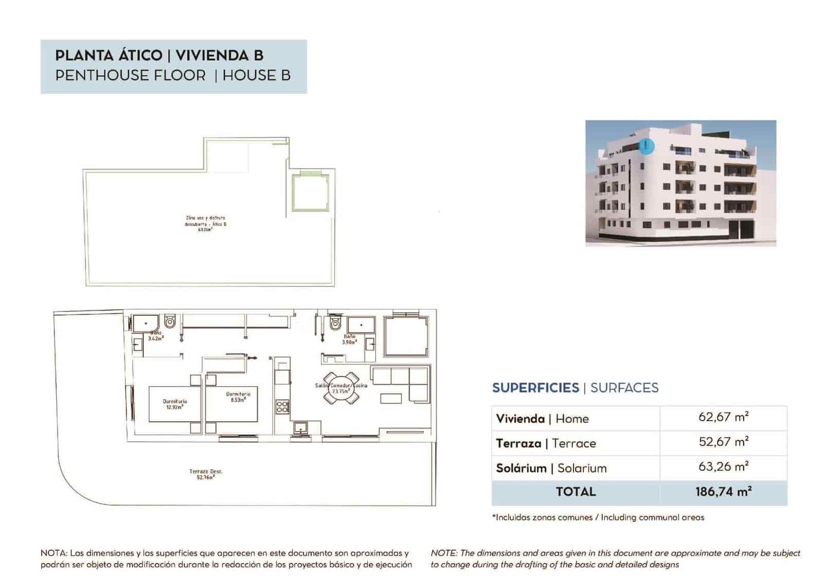 2 camera da letto Attico in vendita in Torrevieja con garage - 320.000 € (Rif: 10133110)