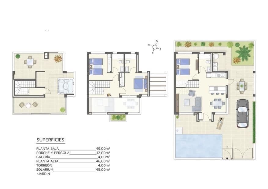 3 bedroom Villa for sale in Ciudad Quesada with pool - € 477,950 (Ref: 6463977)