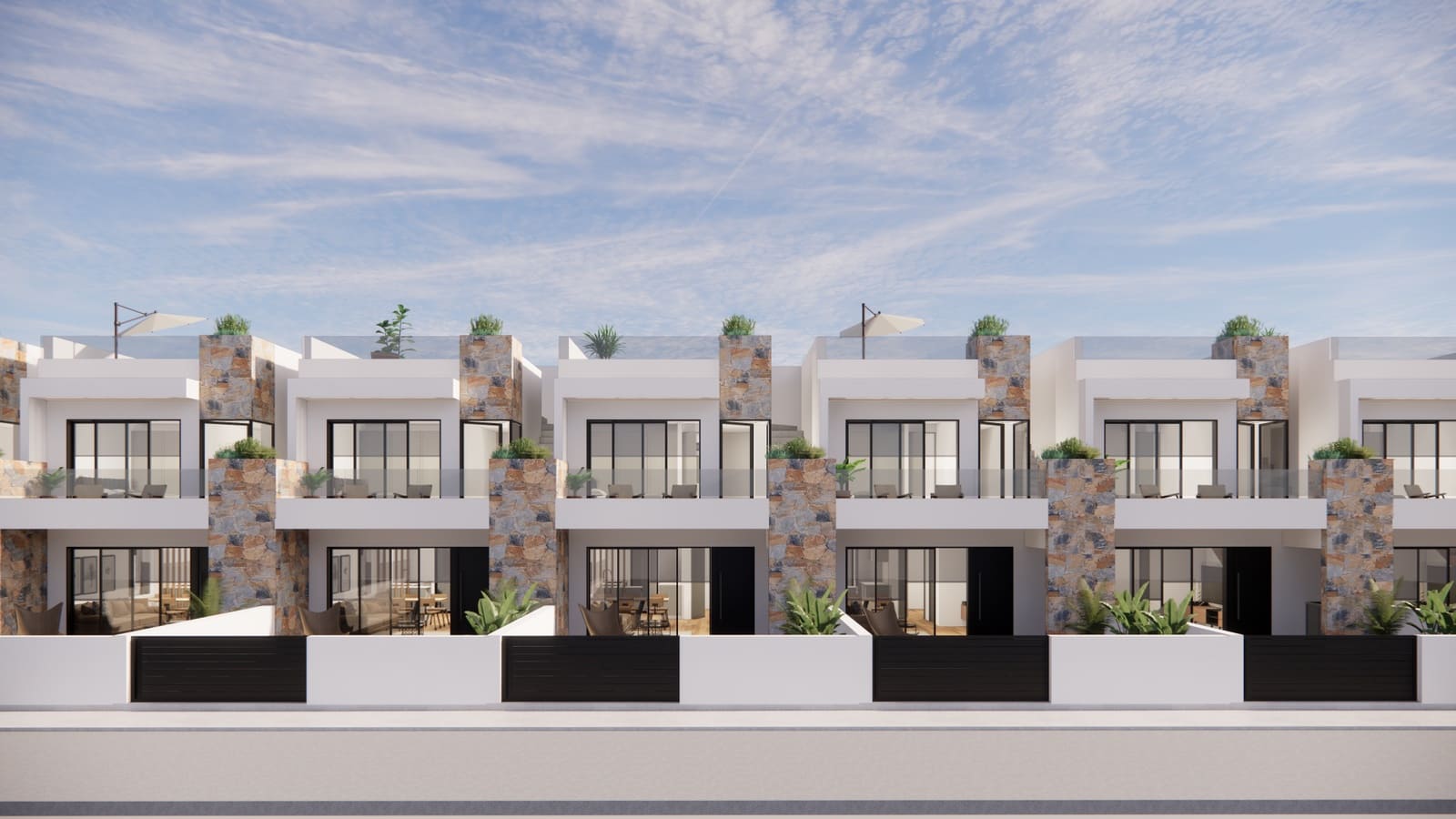 3 soverom Kjedet enebolig til salgs i Orihuela Costa med svømmebasseng - € 259 000 (Ref: 7339567)