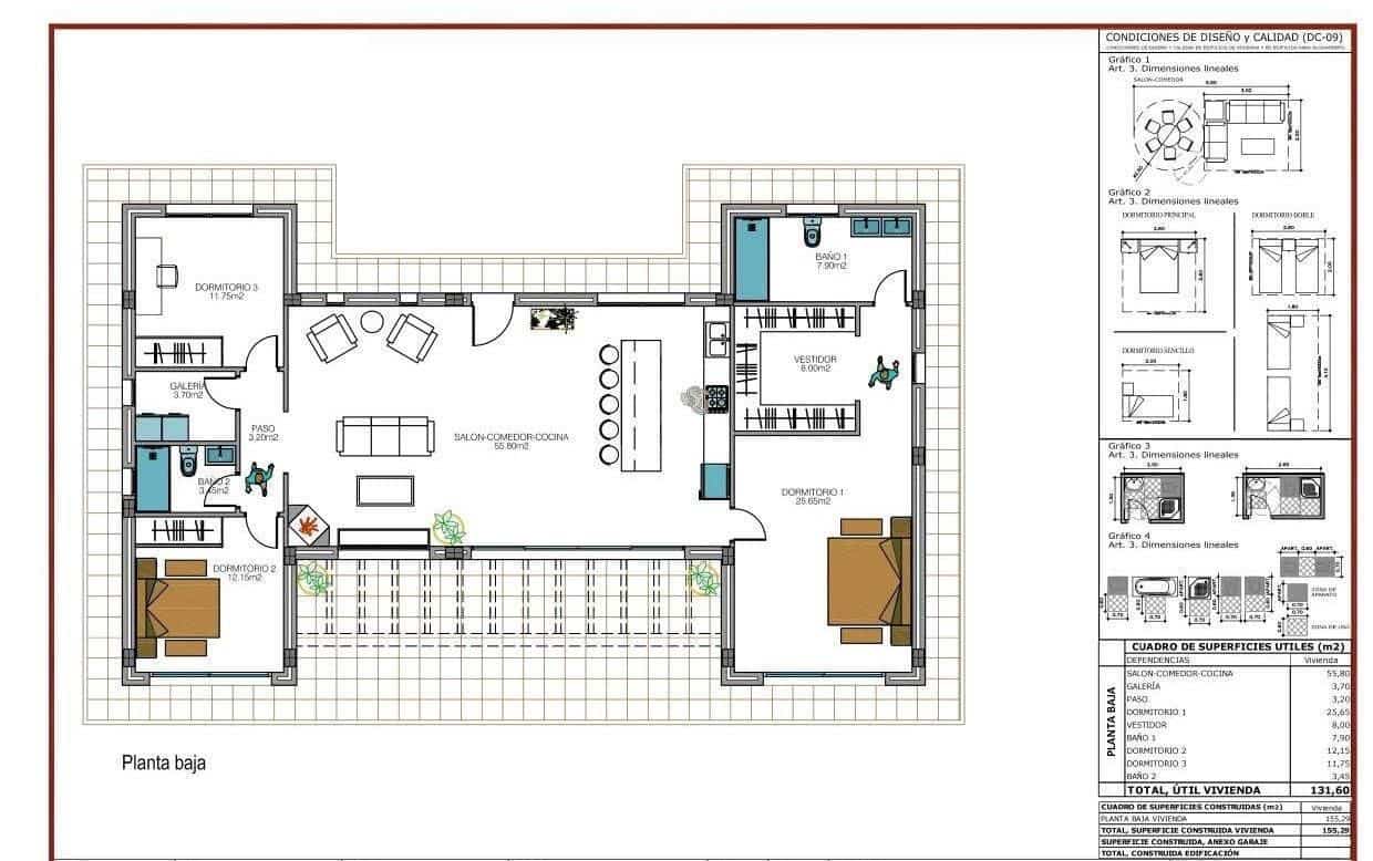 4 bedroom Villa for sale in Pinoso with pool - € 436,000 (Ref: 8130269)