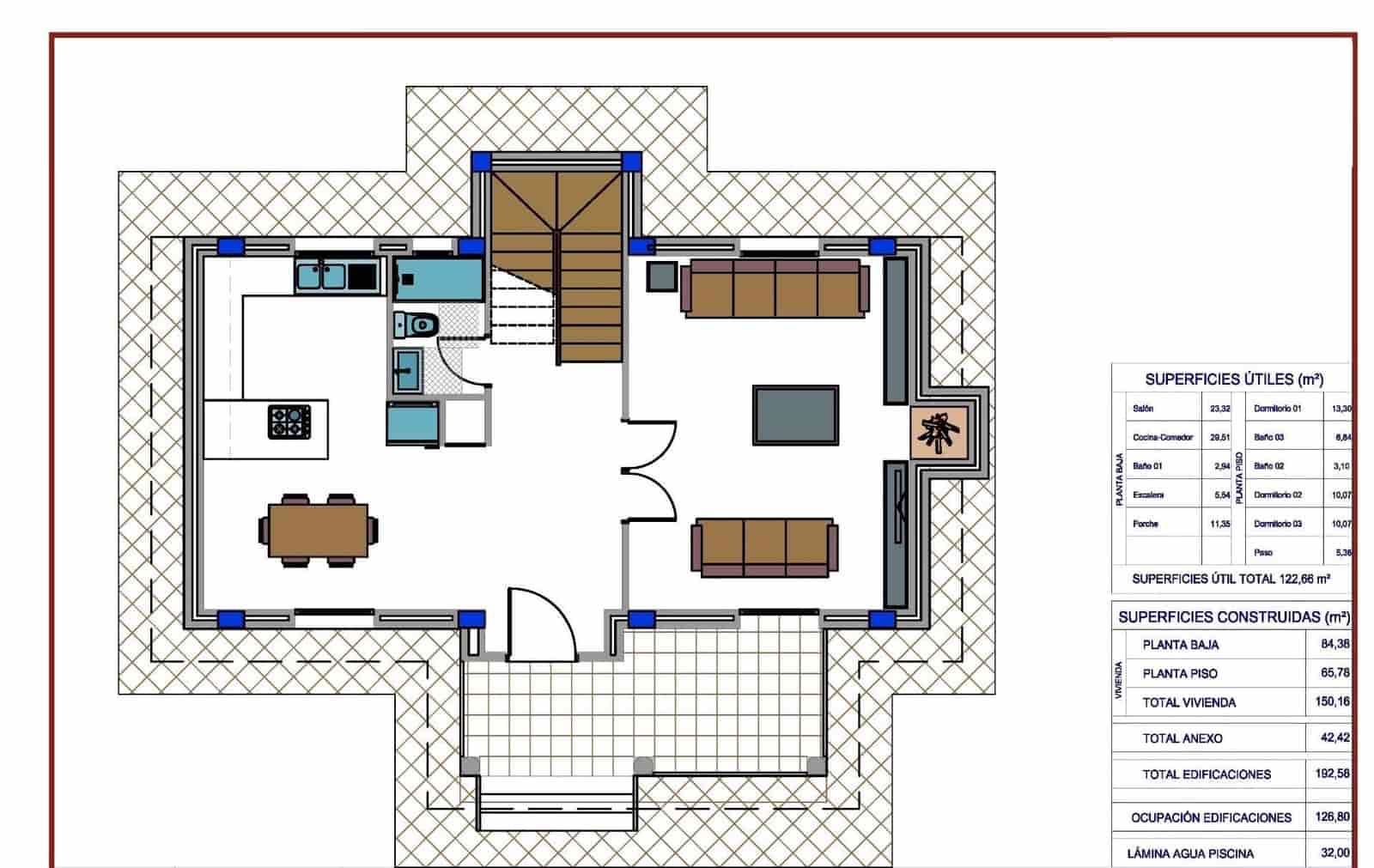 4 bedroom Villa for sale in Pinoso with pool - € 375,000 (Ref: 8130276)