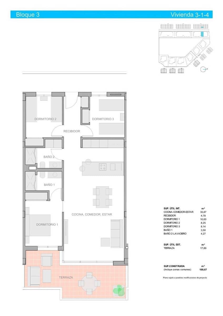3 sovrum Lägenhet till salu i El Raso med pool - 234 900 € (Ref: 8149651)