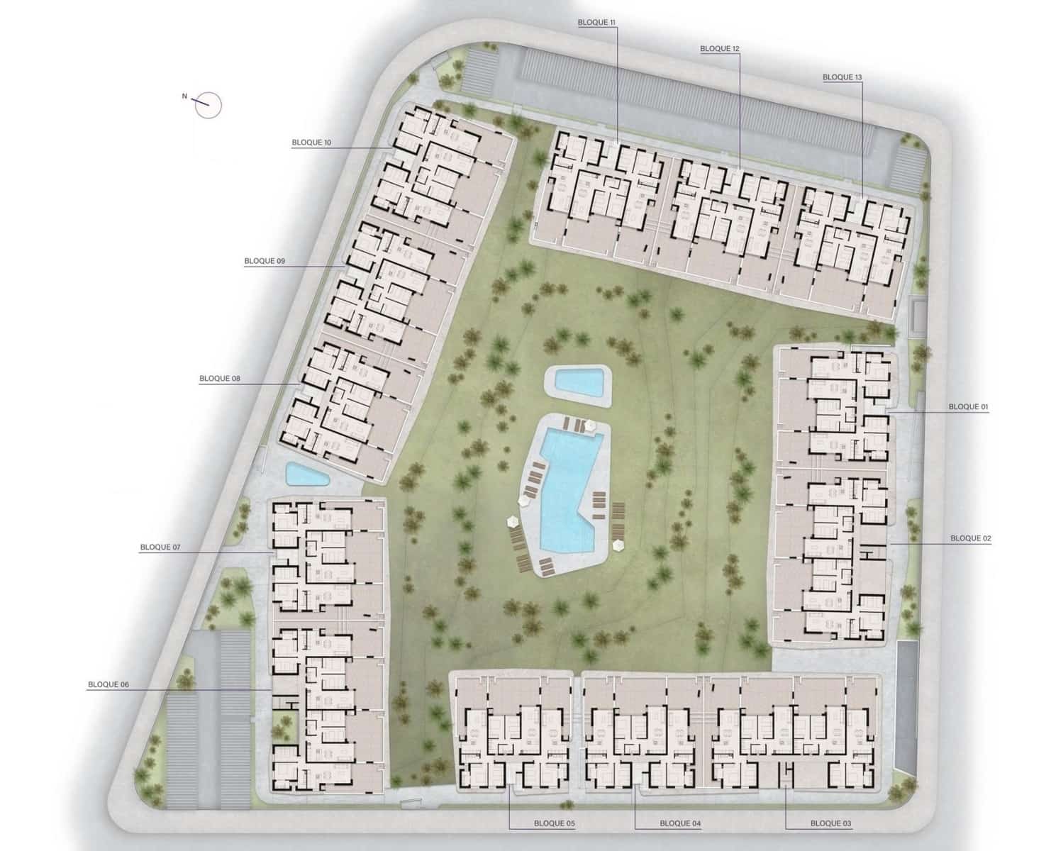 2 quarto Bungalow para venda em Ciudad Quesada com piscina - 297 000 € (Ref: 8750763)