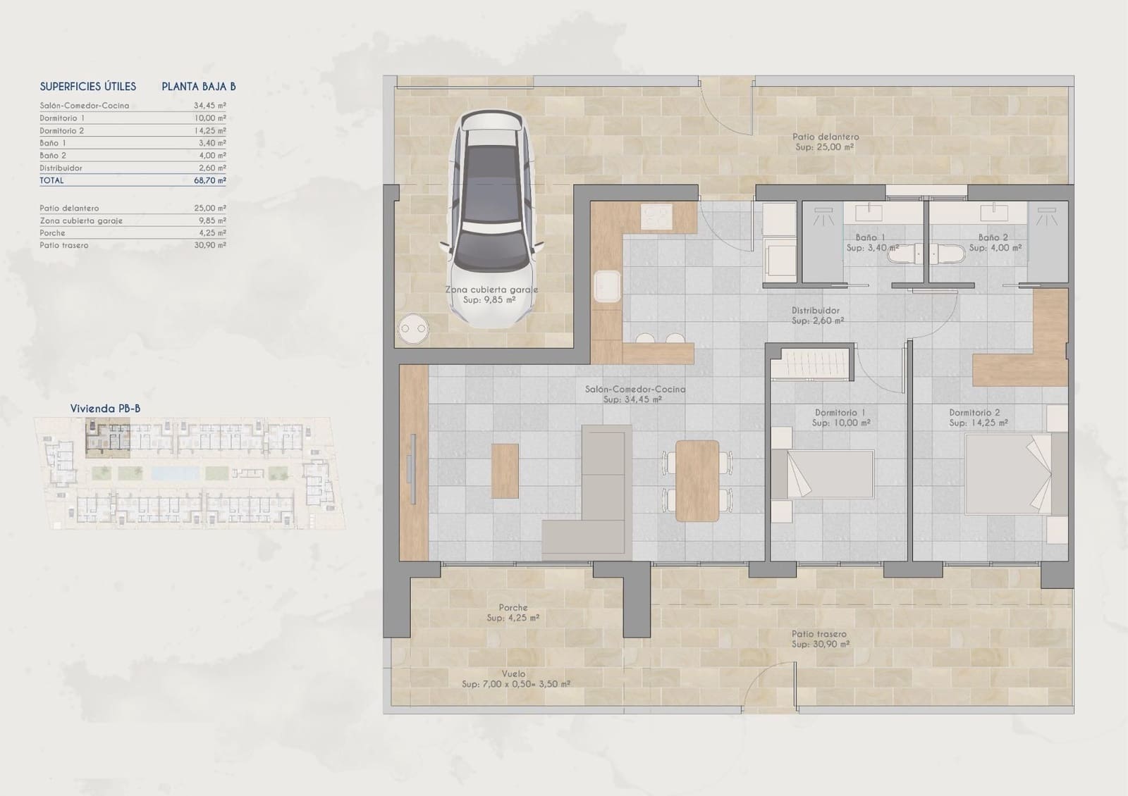 2 camera da letto Bungalow in vendita in Torre-Pacheco con piscina - 210.000 € (Rif: 8961108)