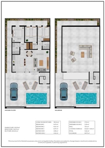 3 camera da letto Villa in vendita in La Pinilla, Fuente Alamo de Murcia con piscina - 269.780 € (Rif: 8964185)