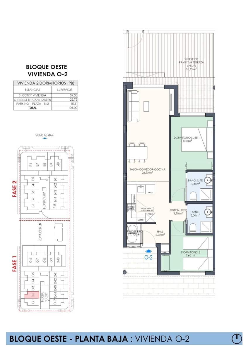 2 soverom Bungalow til salgs i Pilar de la Horadada med svømmebasseng - € 334 000 (Ref: 9007459)