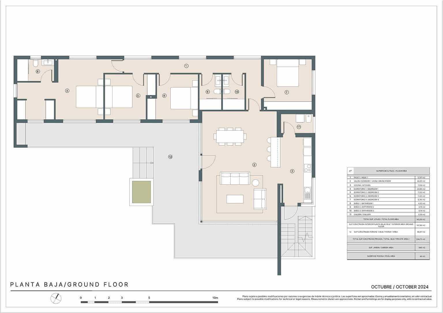 4 sypialnia Willa na sprzedaż w El Chaparral z basenem - 895 000 € (Ref: 9108483)
