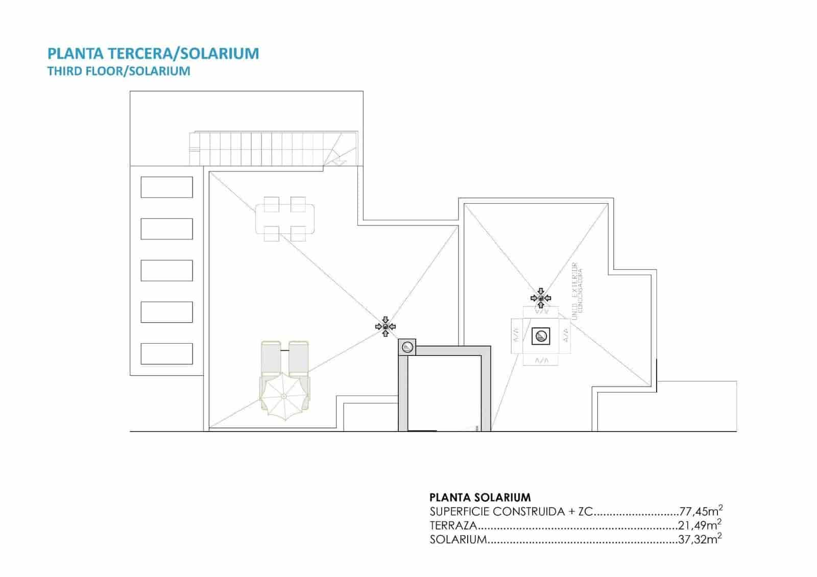 2 bedroom Penthouse for sale in Torre-Pacheco with pool - € 319,900 (Ref: 9202234)