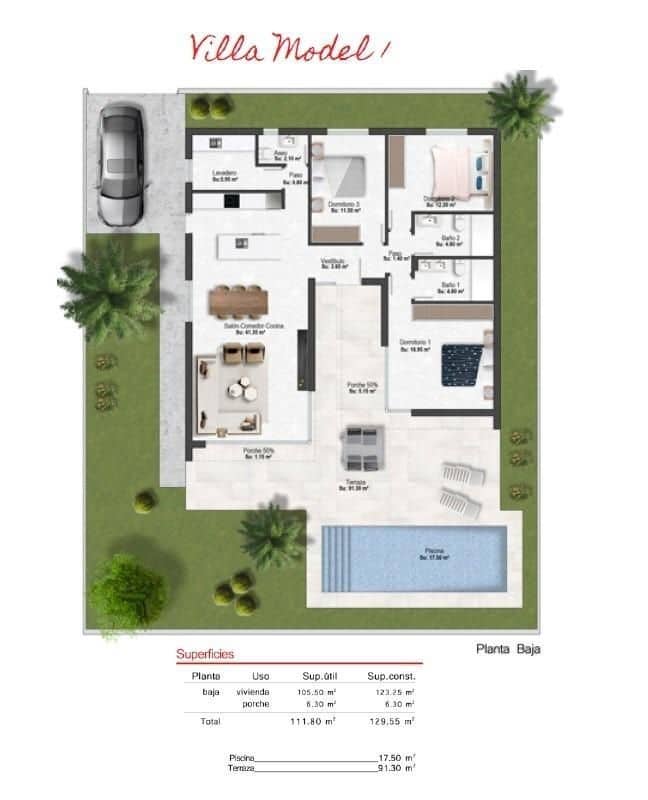 3 bedroom Villa for sale in Banos y Mendigo with pool - € 469,900 (Ref: 9208127)