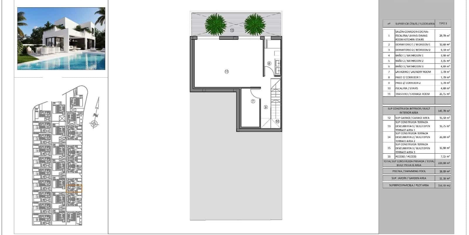 3 soveværelse Villa til salg i Finestrat med swimmingpool - € 503.000 (Ref: 9308309)