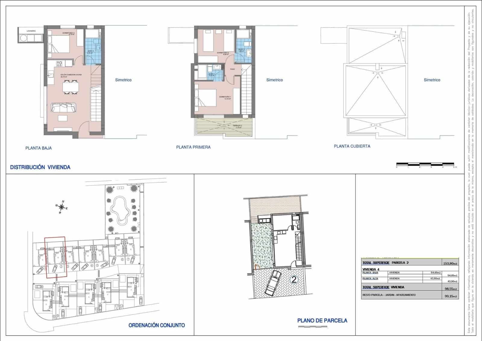 3 soveværelse Villa til salg i Guardamar del Segura med swimmingpool - € 459.000 (Ref: 9308316)
