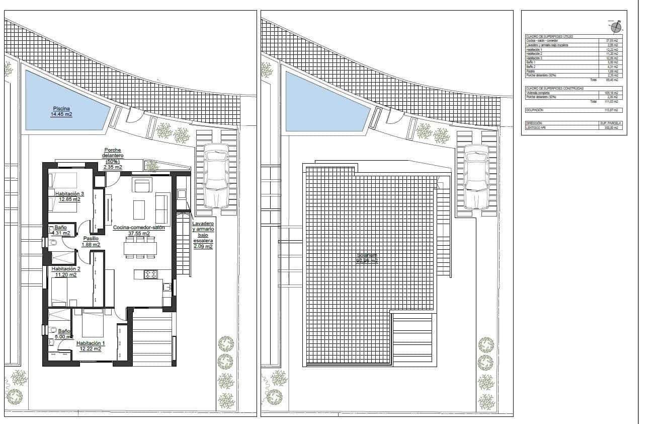 3 chambre Villa/Maison à vendre à Pinar de Campoverde avec piscine - 422 500 € (Ref: 9308319)