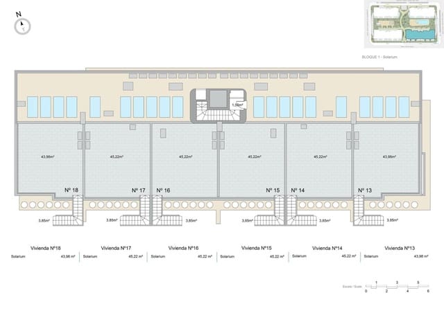 2 sovrum Takvåning till salu i Pilar de la Horadada med pool - 299 000 € (Ref: 9410690)