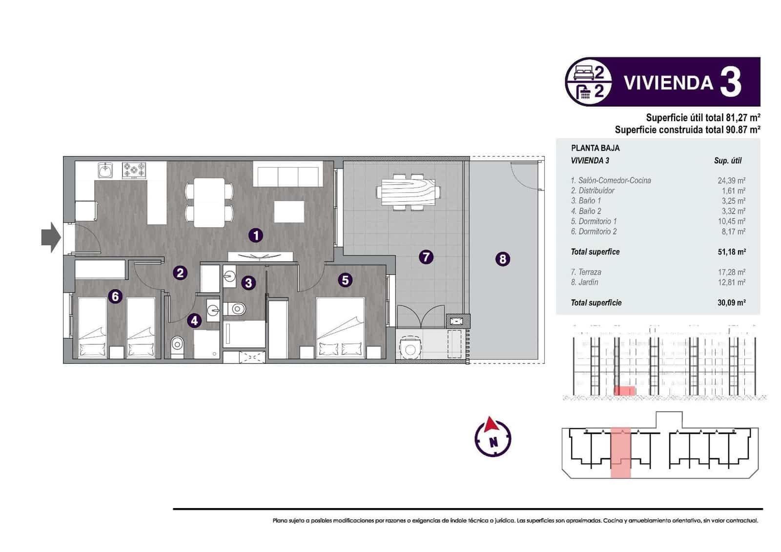 2 Zimmer Apartment zu verkaufen in Torrevieja mit Pool - 310.000 € (Ref: 9410693)