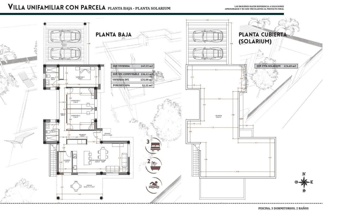 3 bedroom Villa for sale in Jacarilla with pool - € 495,000 (Ref: 9521242)