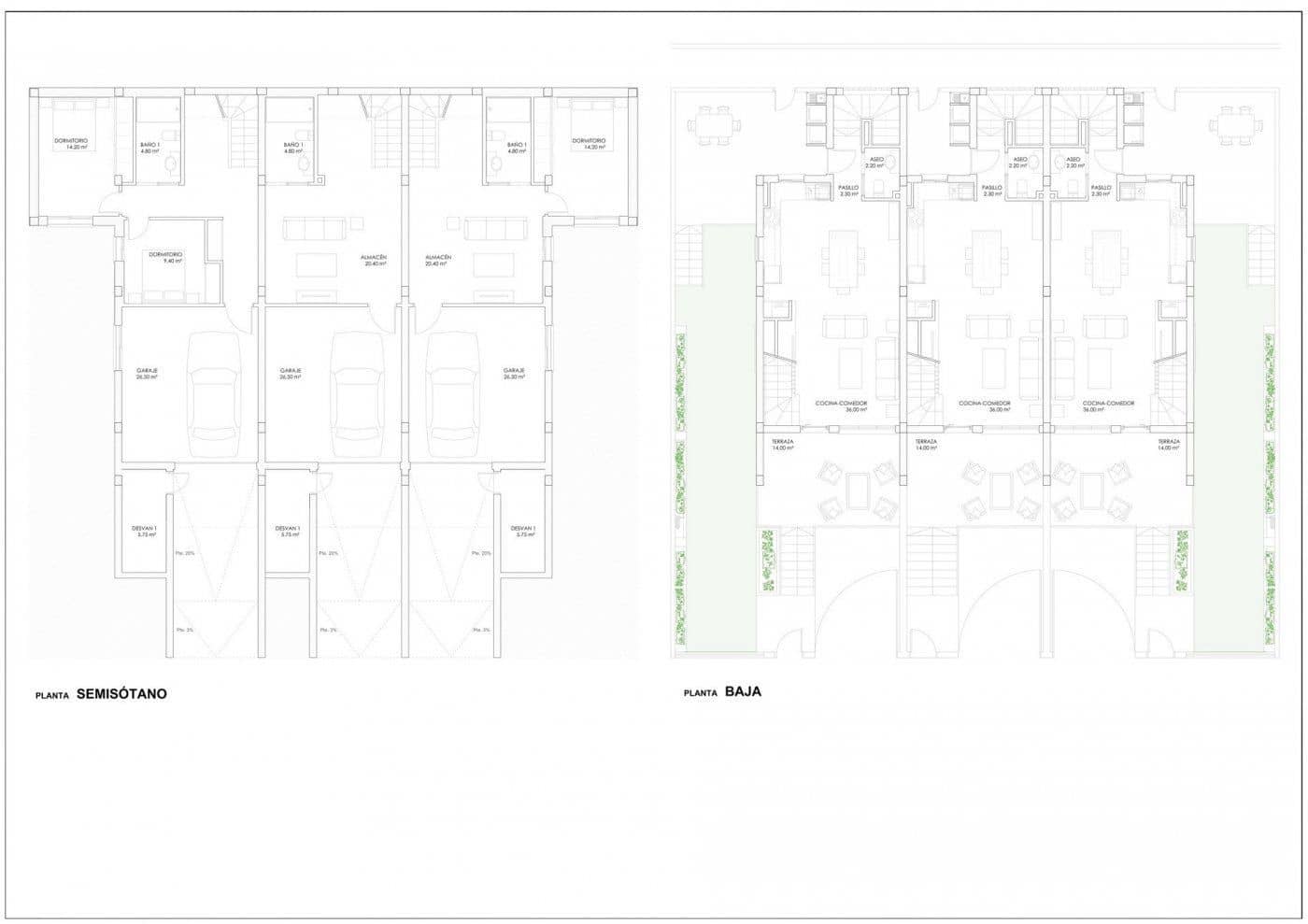 2 quarto Casa em Banda para venda em Los Altos com piscina - 330 000 € (Ref: 9521247)