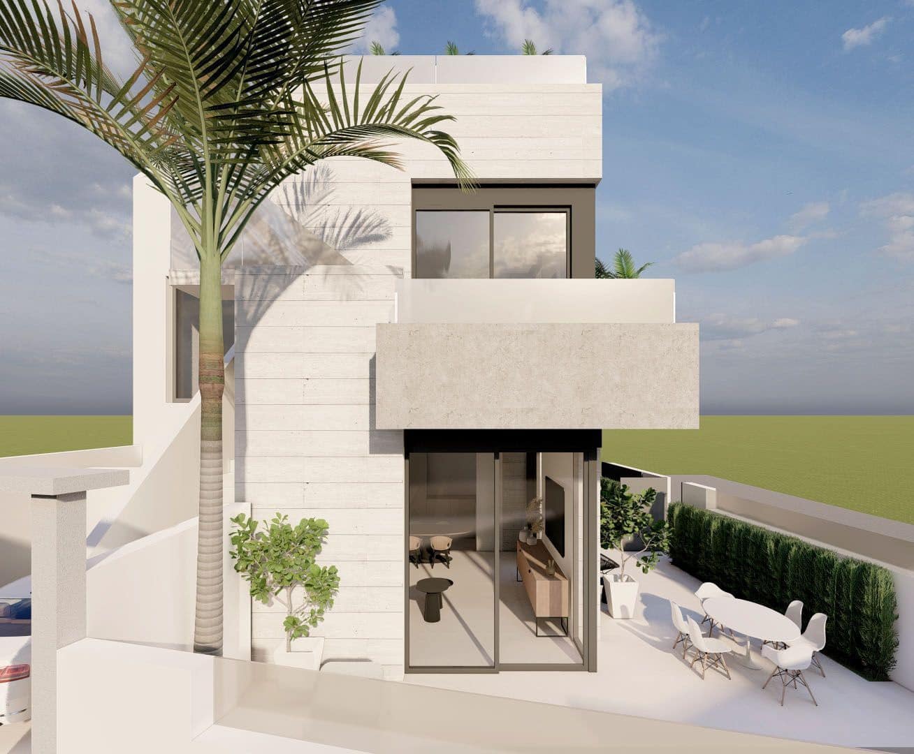 2 quarto Bungalow para venda em Pilar de la Horadada com piscina - 359 000 € (Ref: 9521255)