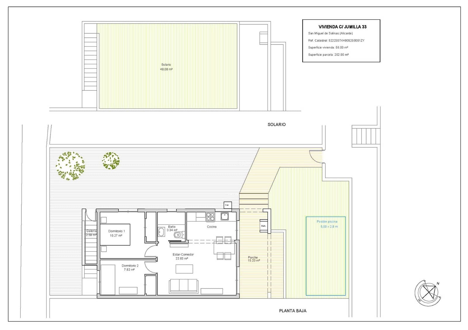 2 sovrum Semi-fristående Villa till salu i San Miguel de Salinas - 199 000 € (Ref: 9564830)