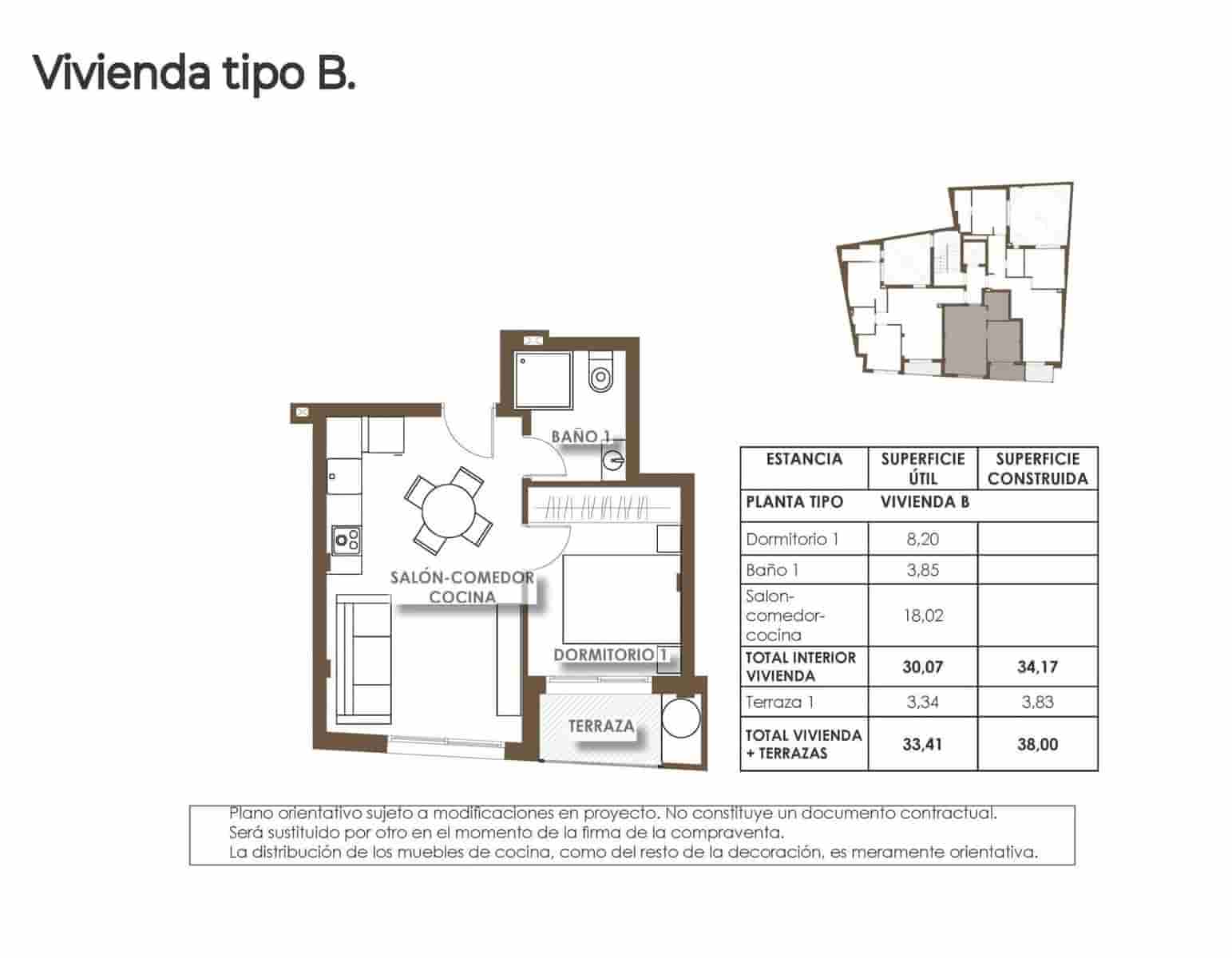 1 makuuhuone Huoneisto myytävänä paikassa Torrevieja mukana uima-altaan - 226 000 € (Ref: 9644574)