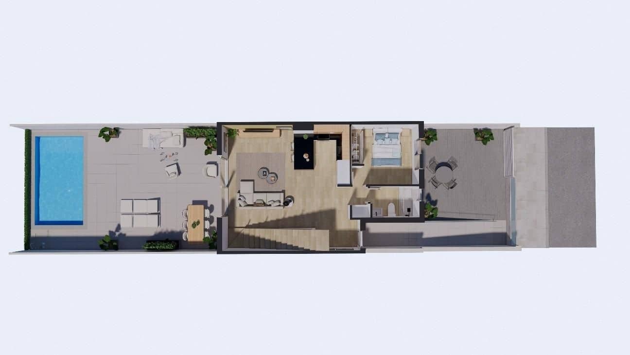 3 bedroom Townhouse for sale in Los Alcazares with pool - € 382,000 (Ref: 9707465)
