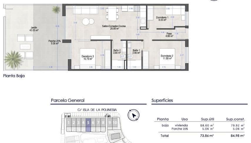 Apartamento de 3 habitaciones en Santiago de la Ribera en venta con piscina - 260.000 € (Ref: 9790746)