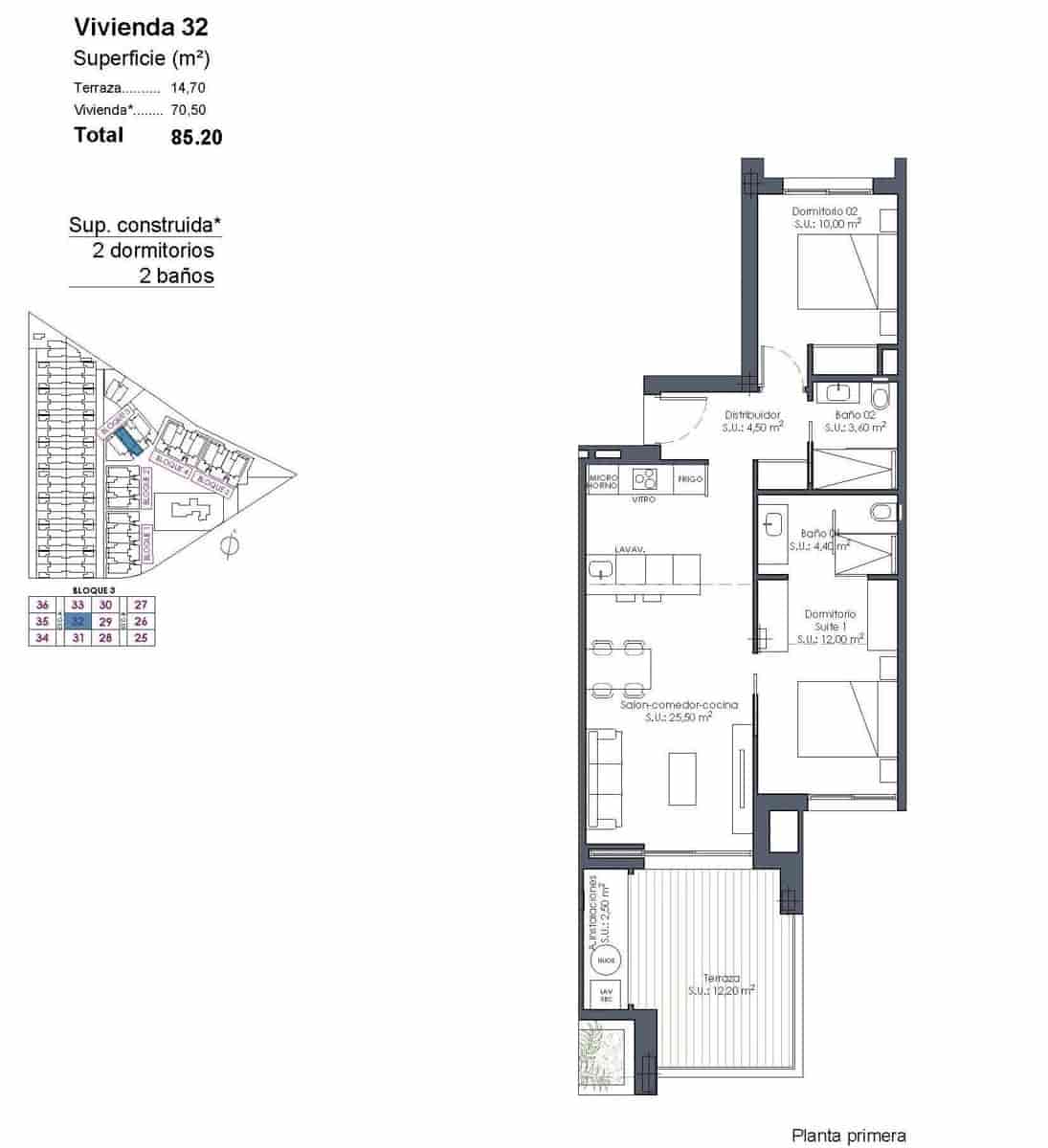 2 soverom Leilighet til salgs i Los Alcazares med svømmebasseng - € 299 000 (Ref: 9800531)