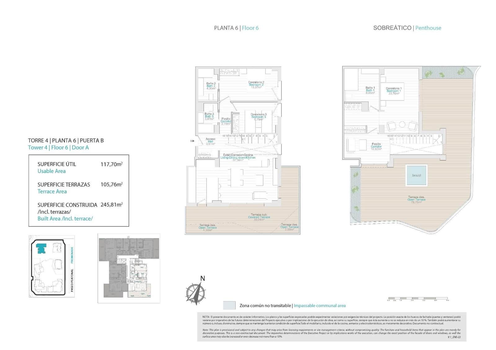 3 bedroom Penthouse for sale in La Villajoyosa / Vila Joiosa with pool - € 830,000 (Ref: 9801243)