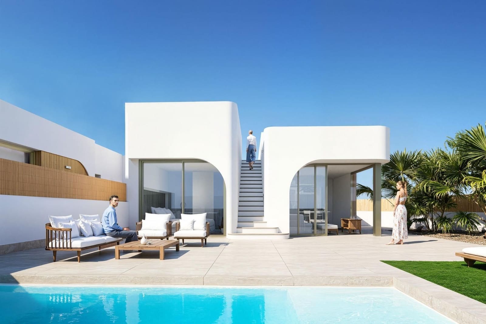 Chalet de 3 habitaciones en Los Alcázares en venta con piscina - 649.900 € (Ref: 9801259)