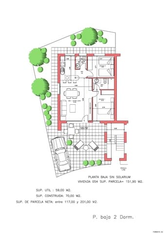 2 chambre Bungalow à vendre à La Pinilla, Fuente Alamo de Murcia - 176 157 € (Ref: 9801263)
