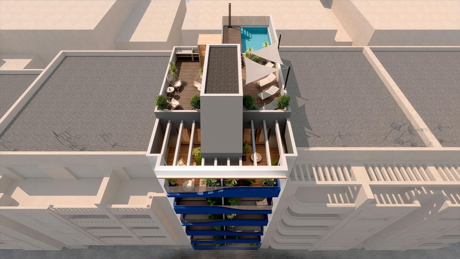 1 bedroom Penthouse for sale in Torrevieja with pool - € 275,000 (Ref: 9830821)