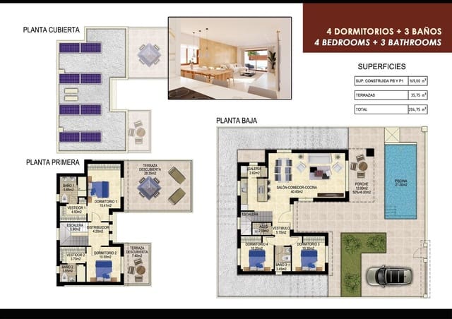 4 quarto Moradia para venda em Vistabella, Orihuela com piscina - 649 000 € (Ref: 9830832)