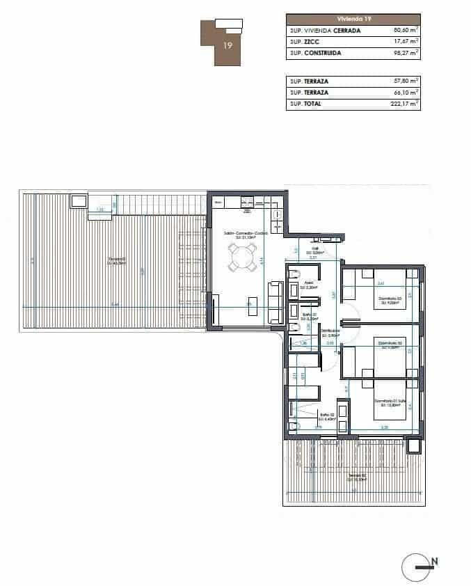 3 sypialnia Penthouse na sprzedaż w Guardamar del Segura z basenem - 695 000 € (Ref: 9830838)