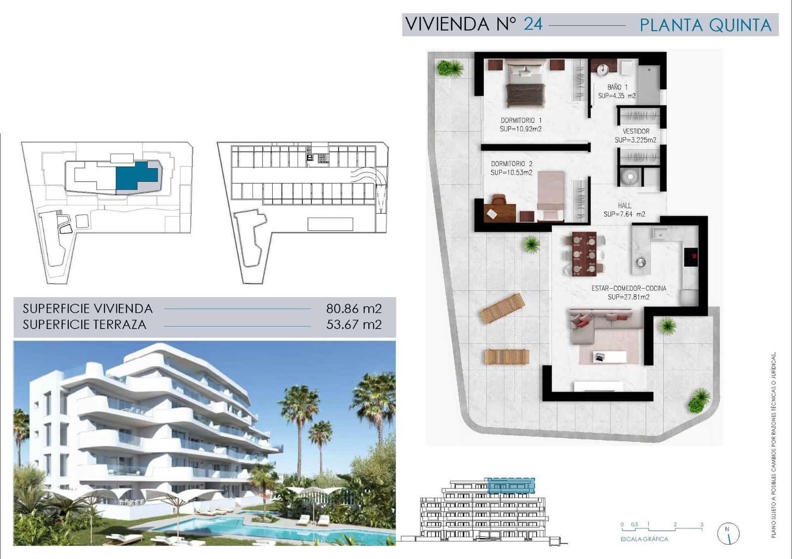 Ático de 2 habitaciones en Pilar de la Horadada en venta con piscina - 620.000 € (Ref: 9842663)