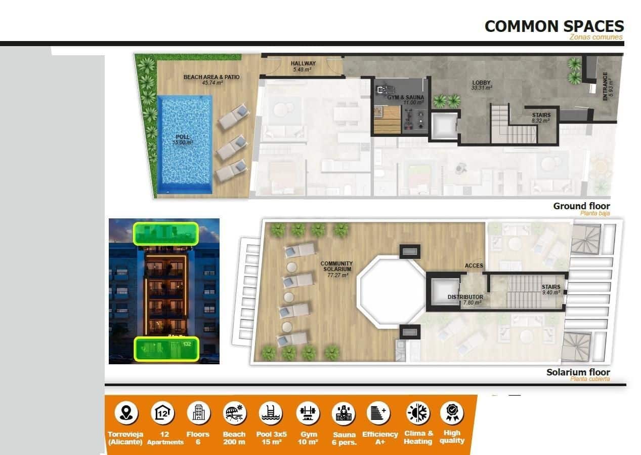 2 soverom Penthouse til salgs i Torrevieja - € 395 500 (Ref: 9842673)