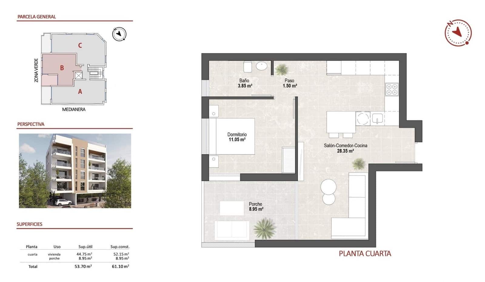1 bedroom Penthouse for sale in Lo Pagan with pool - € 229,900 (Ref: 9849094)