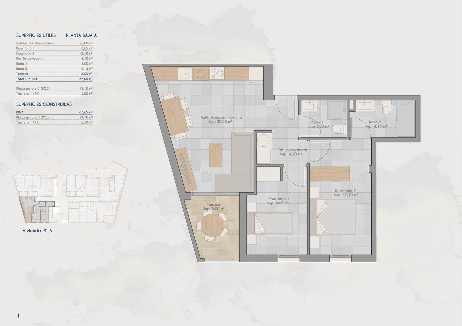 2 soveværelse Lejlighed til salg i Los Cuarteros med swimmingpool - € 211.000 (Ref: 9849100)