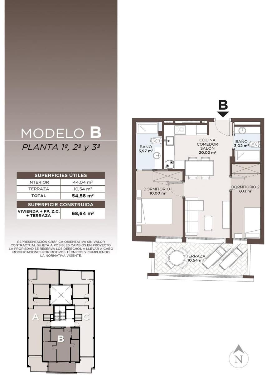 2 bedroom Apartment for sale in Torrevieja with pool - € 250,000 (Ref: 9849111)