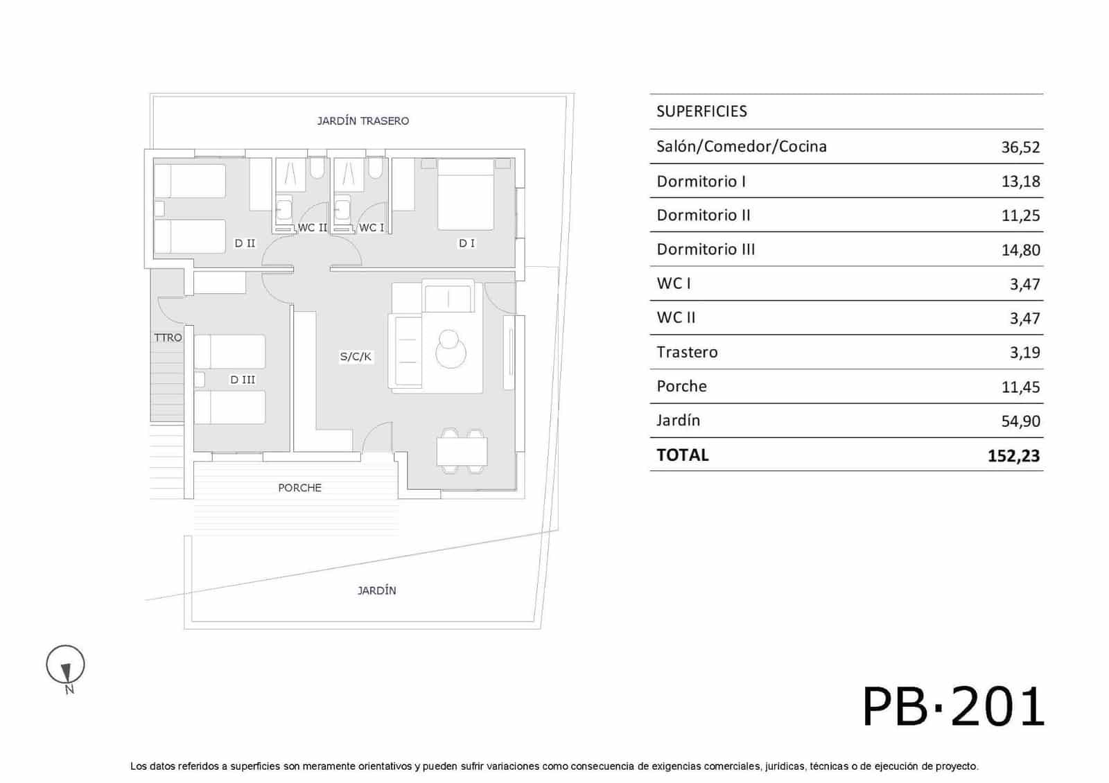 3 chambre Bungalow à vendre à San Miguel de Salinas avec piscine - 249 900 € (Ref: 9849116)