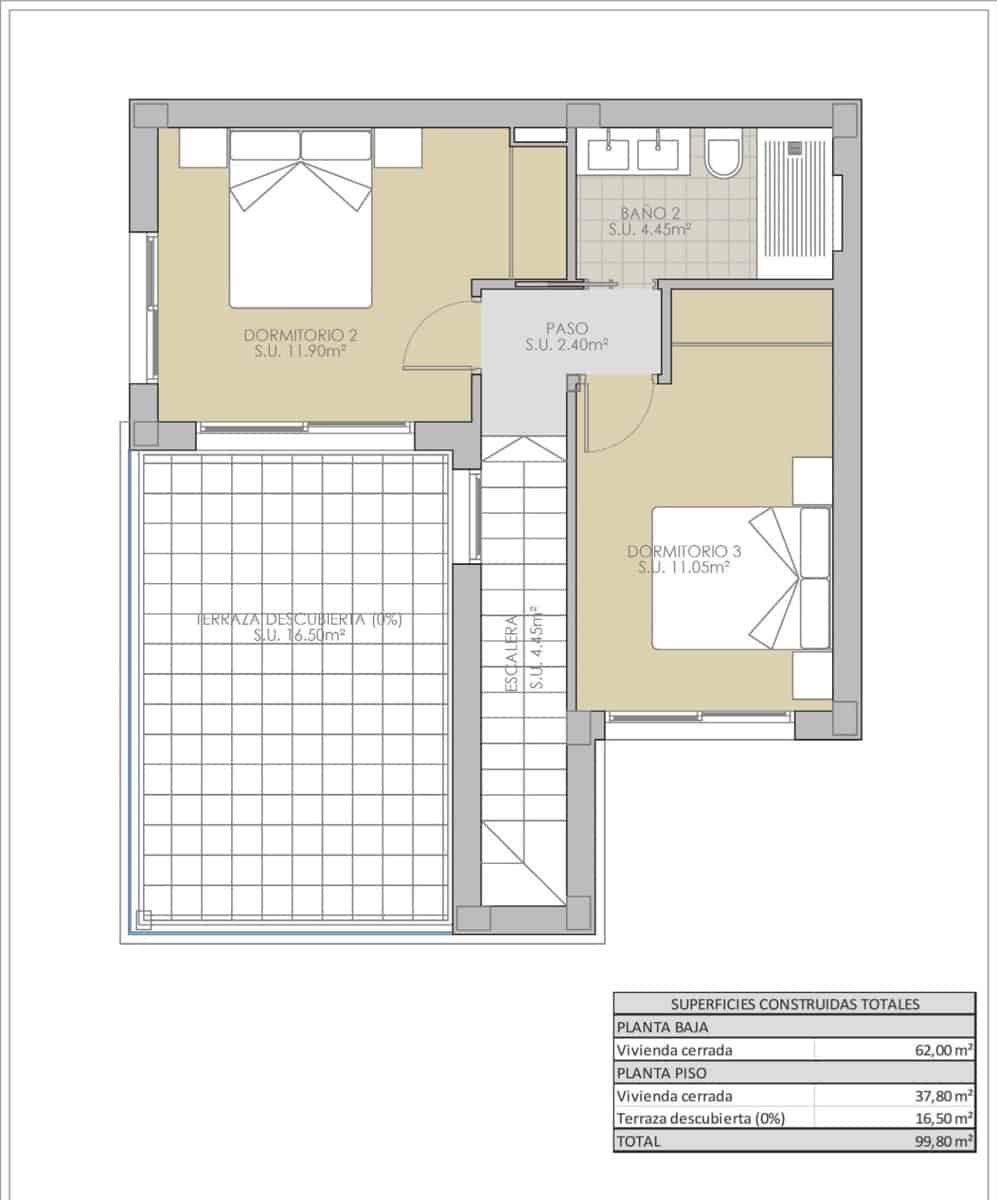 3 Zimmer Villa zu verkaufen in Orihuela mit Pool - 416.900 € (Ref: 9896242)