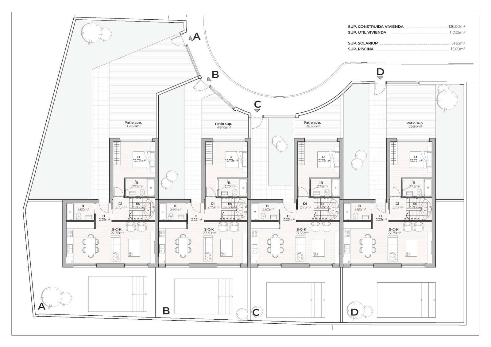 3 bedroom Townhouse for sale in Mazarron with pool - € 289,000 (Ref: 9896247)