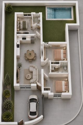 3 bedroom Townhouse for sale in Mazarrón with pool - € 259,900 (Ref: 9962195)