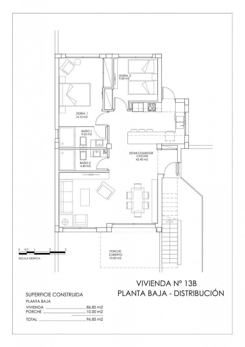 2 soverom Bungalow til salgs i San Miguel de Salinas med svømmebasseng - € 339 000 (Ref: 9984440)
