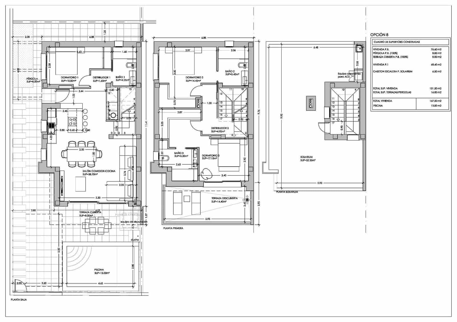3 soveværelse Villa til salg i San Pedro del Pinatar med swimmingpool - € 489.000 (Ref: 9984454)